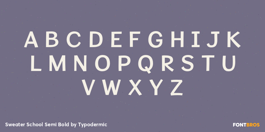 Sweater School Semi Bold Font Poster #1