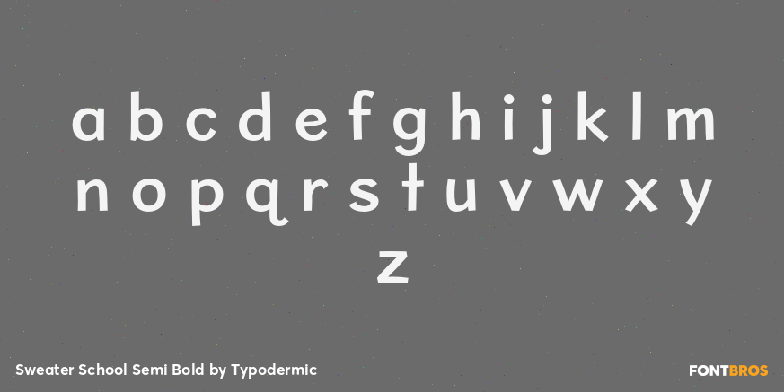 Sweater School Semi Bold Font Poster #1