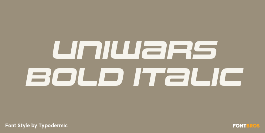 Uniwars Bold Italic Poster