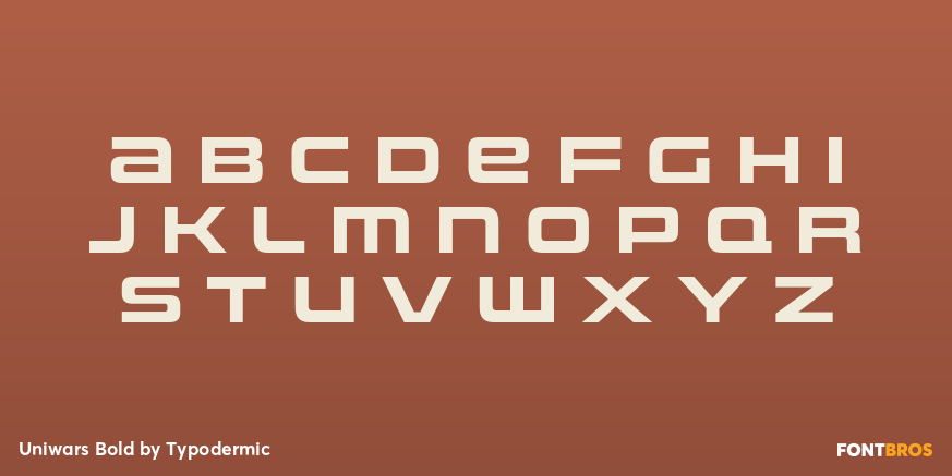 Uniwars Bold Font Poster #3