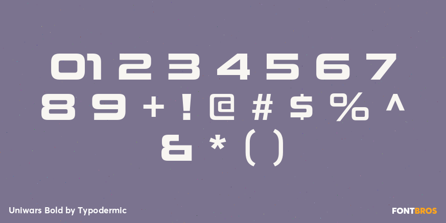 Uniwars Bold Font Poster #4