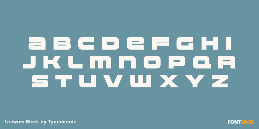 Uniwars Black Font Poster #2