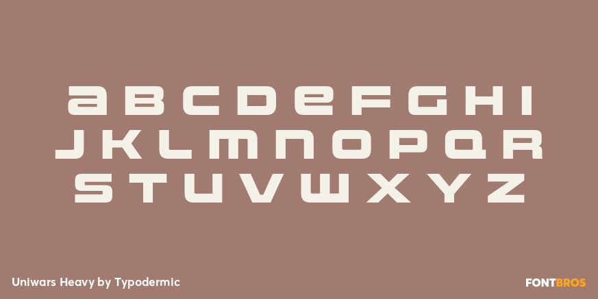 Uniwars Heavy Font Poster #3