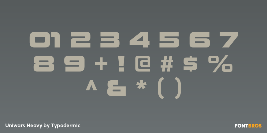 Uniwars Heavy Font Poster #4