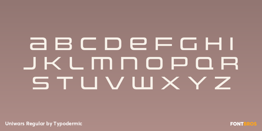 Uniwars Regular Font Poster #2