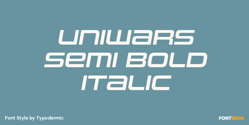 Uniwars Semi Bold Italic Poster