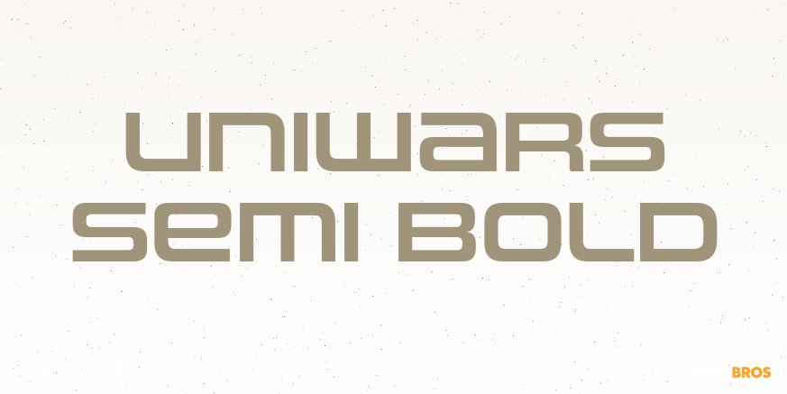 Uniwars Semi Bold Poster