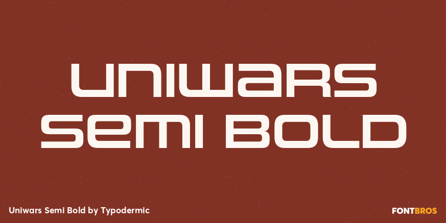 Uniwars Semi Bold Poster