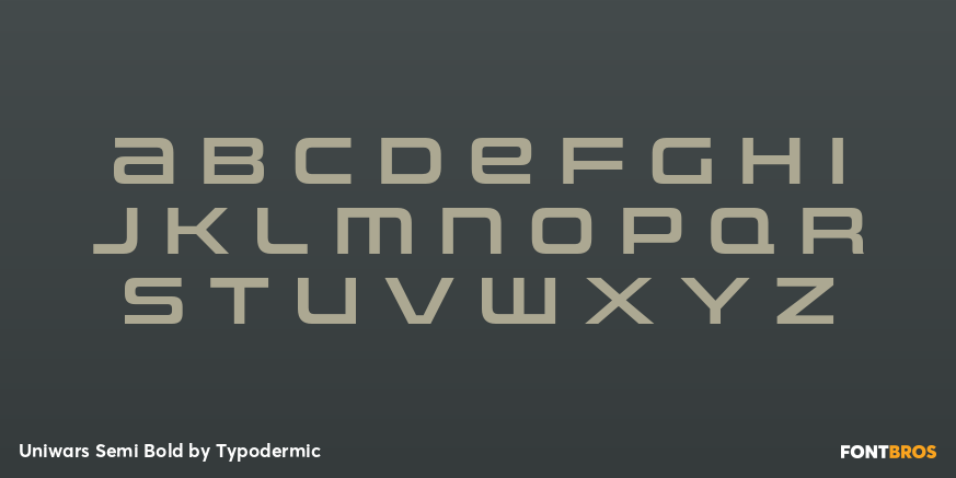 Uniwars Semi Bold Font Poster #2