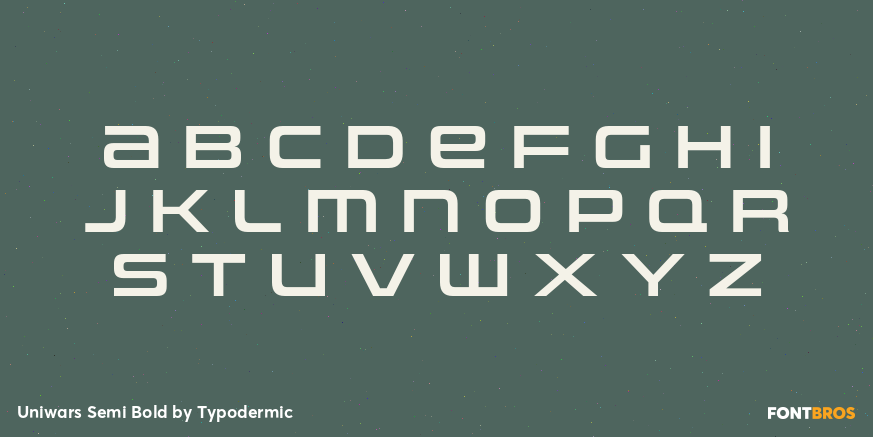 Uniwars Semi Bold Font Poster #3