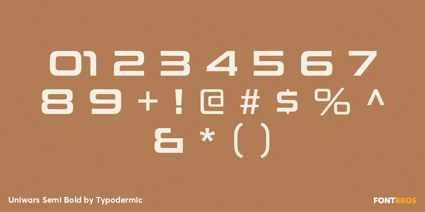 Uniwars Semi Bold Font Poster #4