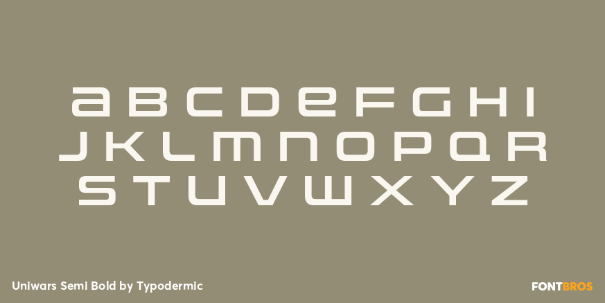 Uniwars Semi Bold Font Poster #1