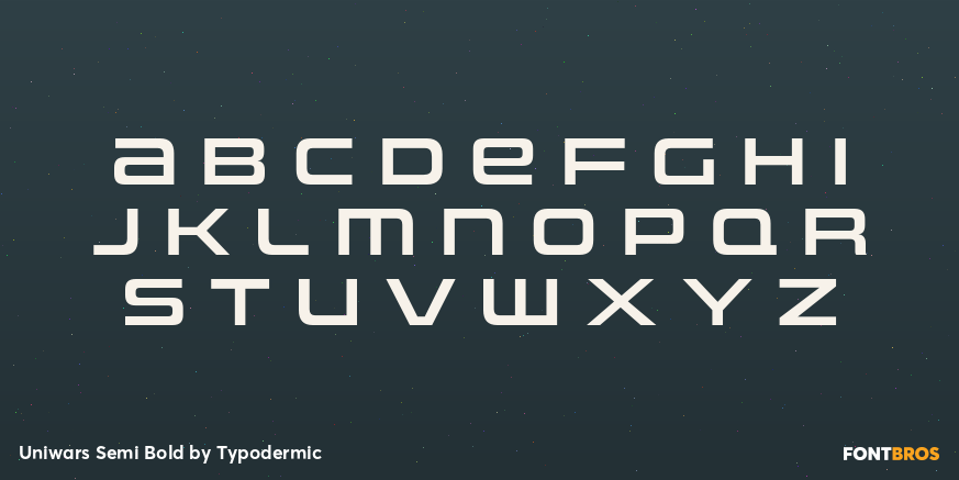 Uniwars Semi Bold Font Poster #1