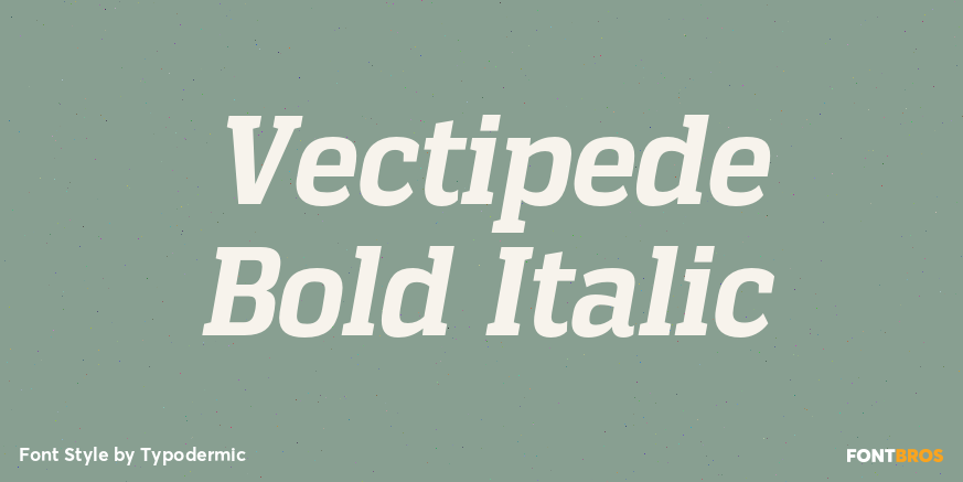 Vectipede Bold Italic Font Poster #1