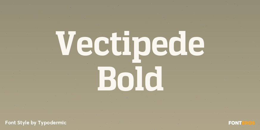 Vectipede Bold Font Poster #1