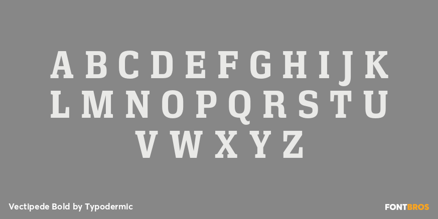 Vectipede Bold Font Poster #1