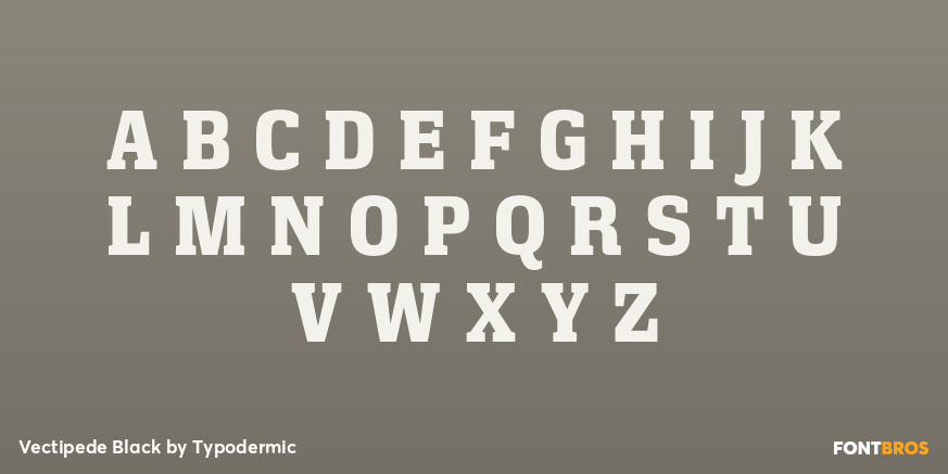 Vectipede Black Font Poster #2