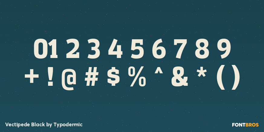 Vectipede Black Font Poster #4