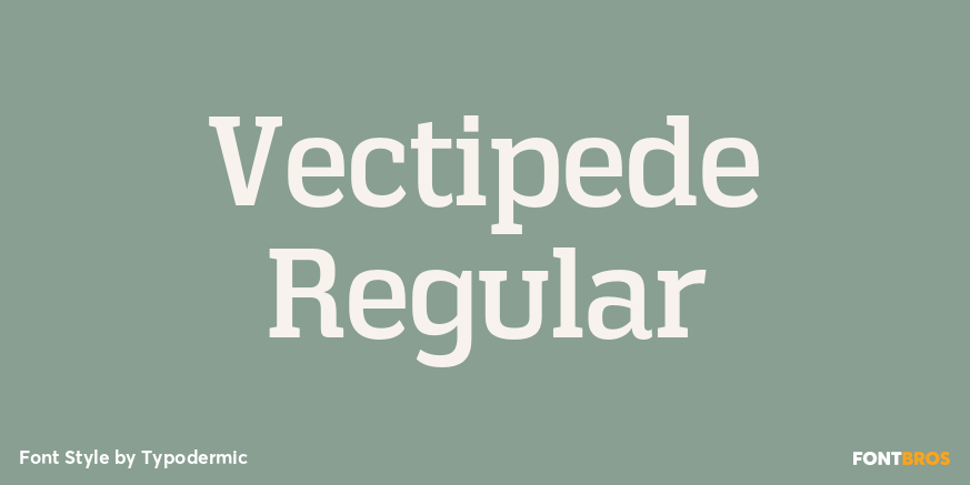 Vectipede Regular Font Poster #1