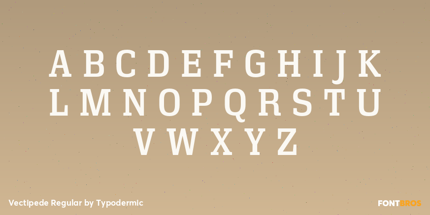 Vectipede Regular Font Poster #2