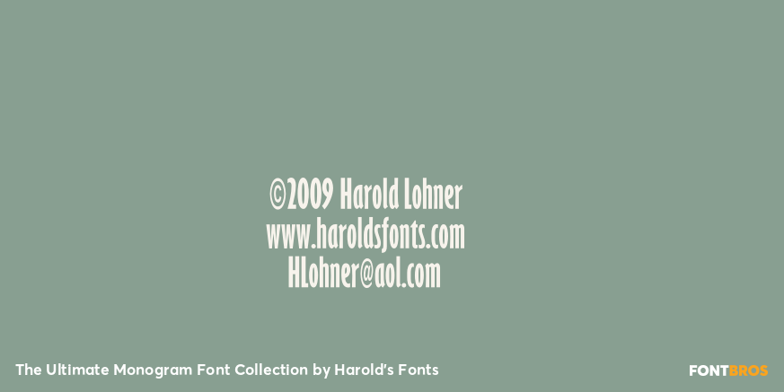 The Ultimate Monogram Font Collection Font Poster #4