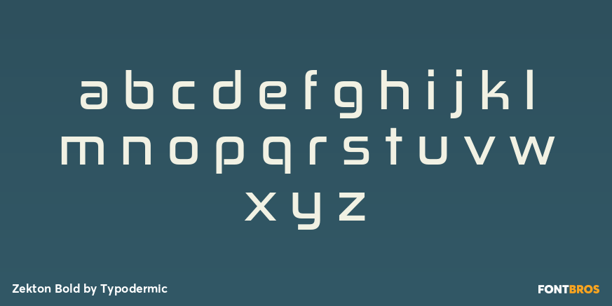 Zekton Bold Font Poster #3