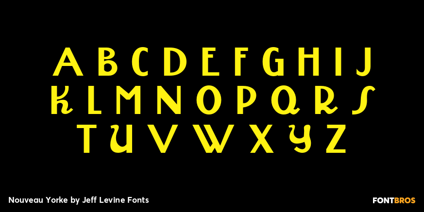 Nouveau Yorke Font Poster #3