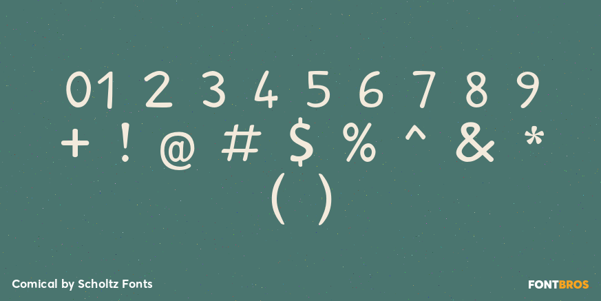 Comical Font Poster #4