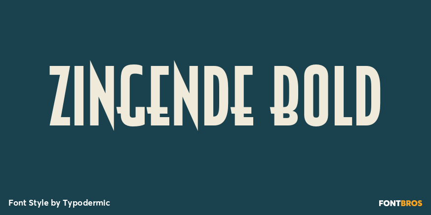 Zingende Bold Font Poster #1