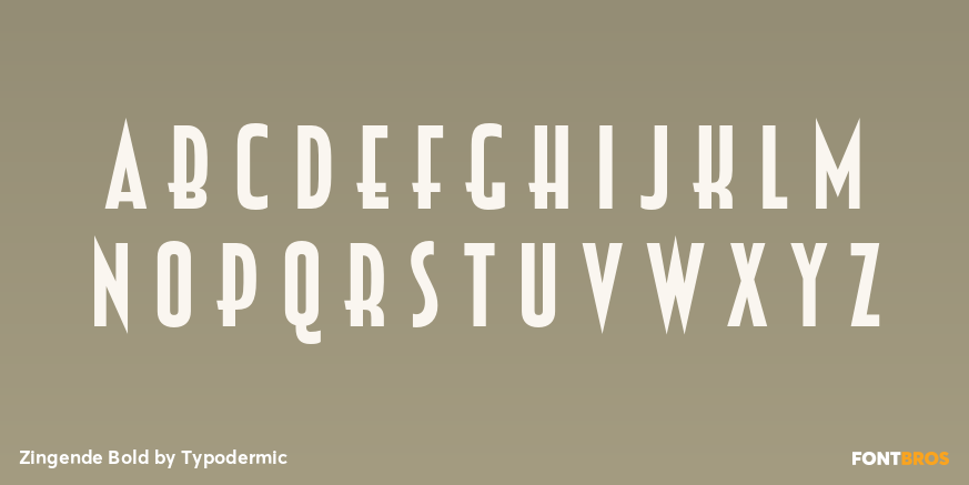 Zingende Bold Font Poster #2