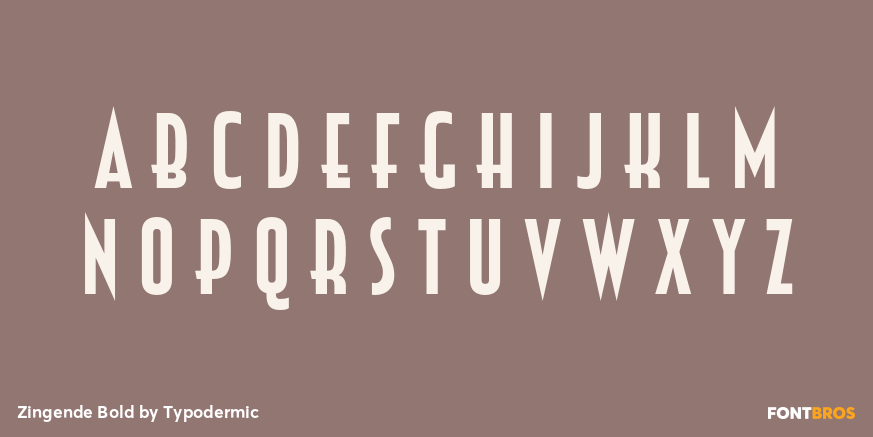 Zingende Bold Font Poster #3