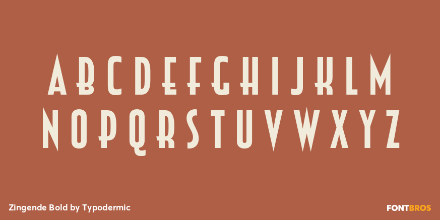 Zingende Bold Font Poster #1