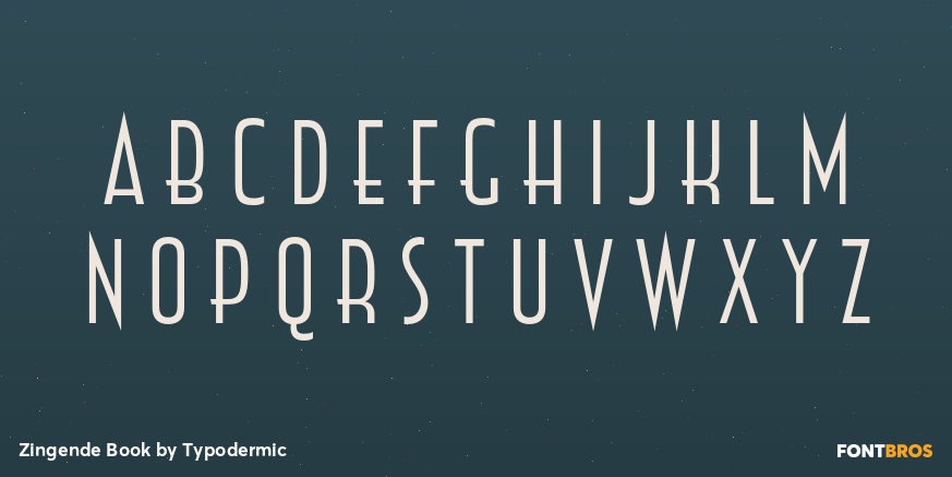 Zingende Book Font Poster #1