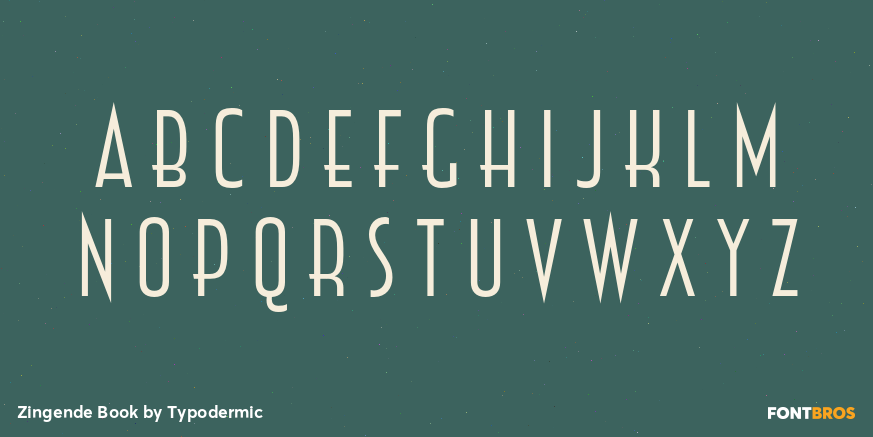 Zingende Book Font Poster #1