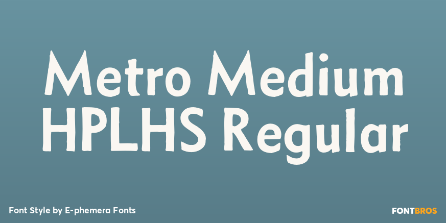 Metro Medium HPLHS Regular Poster