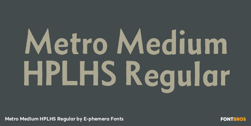 Metro Medium HPLHS Regular Poster