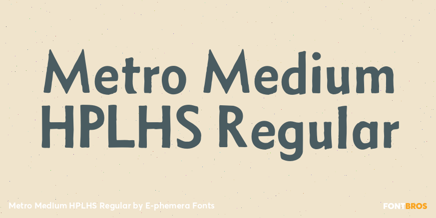 Metro Medium HPLHS Regular Poster