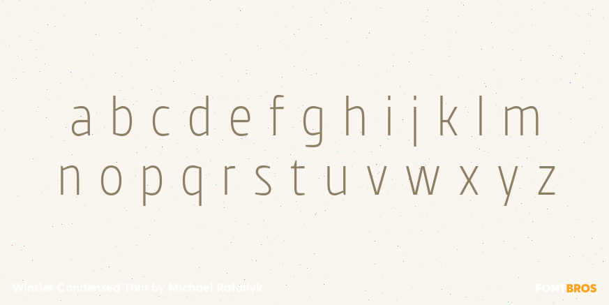Wintler Condensed Thin Font Poster #3