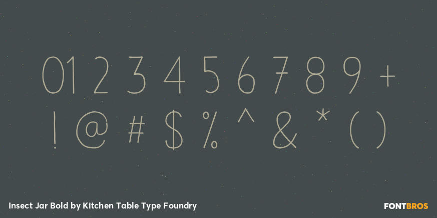Insect Jar Bold Font Poster #4