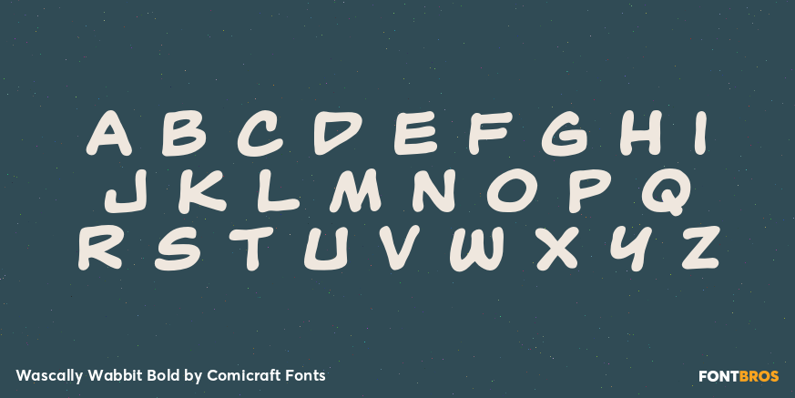 Wascally Wabbit Bold Font Poster #3