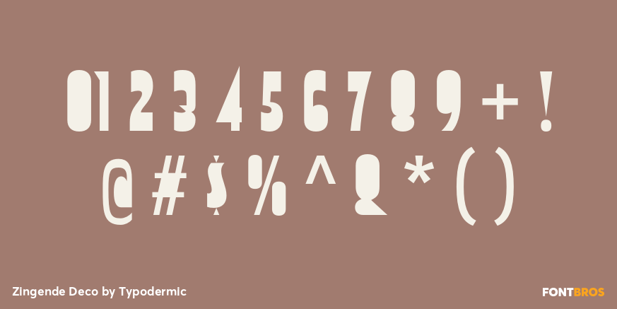 Zingende Deco Font Poster #1