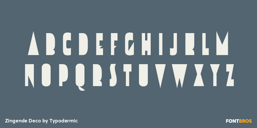 Zingende Deco Font Poster #1