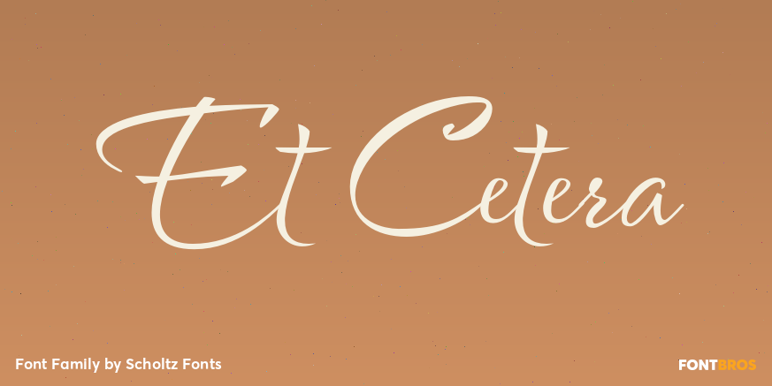Et Cetera Font Poster #1