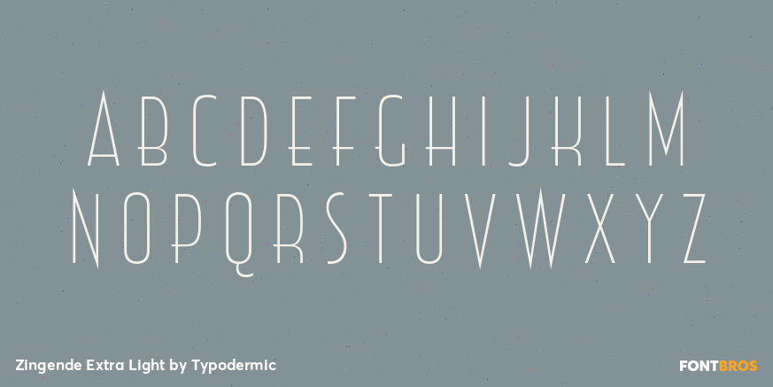 Zingende Extra Light Font Poster #2