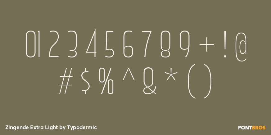 Zingende Extra Light Font Poster #4