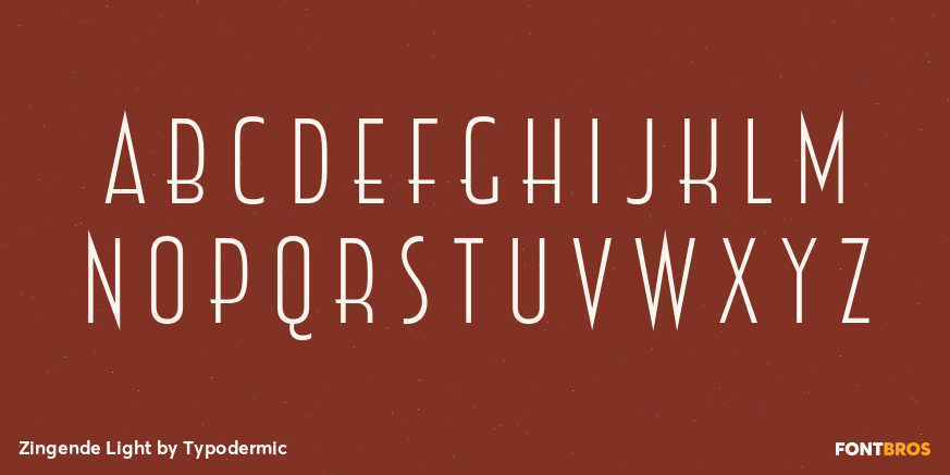 Zingende Light Font Poster #2