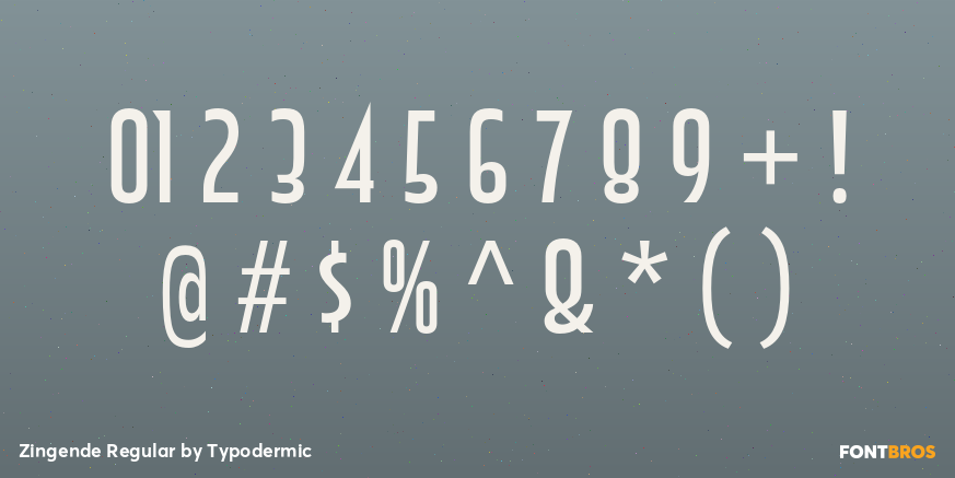 Zingende Regular Font Poster #1