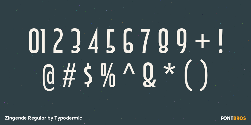 Zingende Regular Font Poster #4