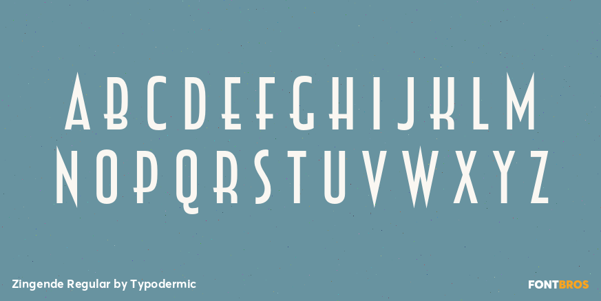 Zingende Regular Font Poster #1