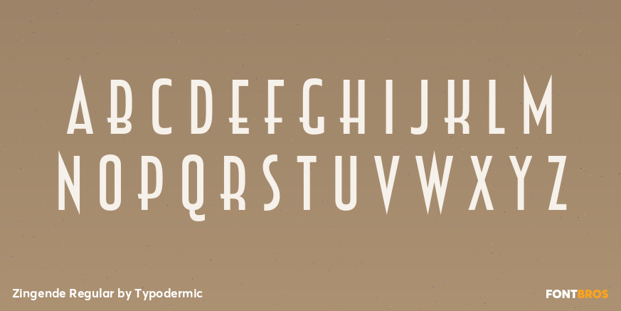 Zingende Regular Font Poster #1